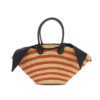 NAT x ORANGE - POIGNEES NOIRES - POCHE COTON T NOIRE