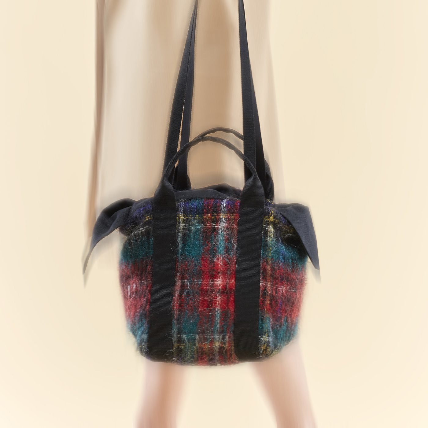 Red deals tartan handbag